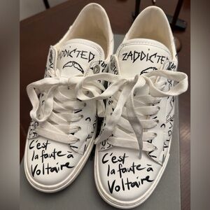 Zadig Voltaire Low-Top Graffiti Sneakers Women 38